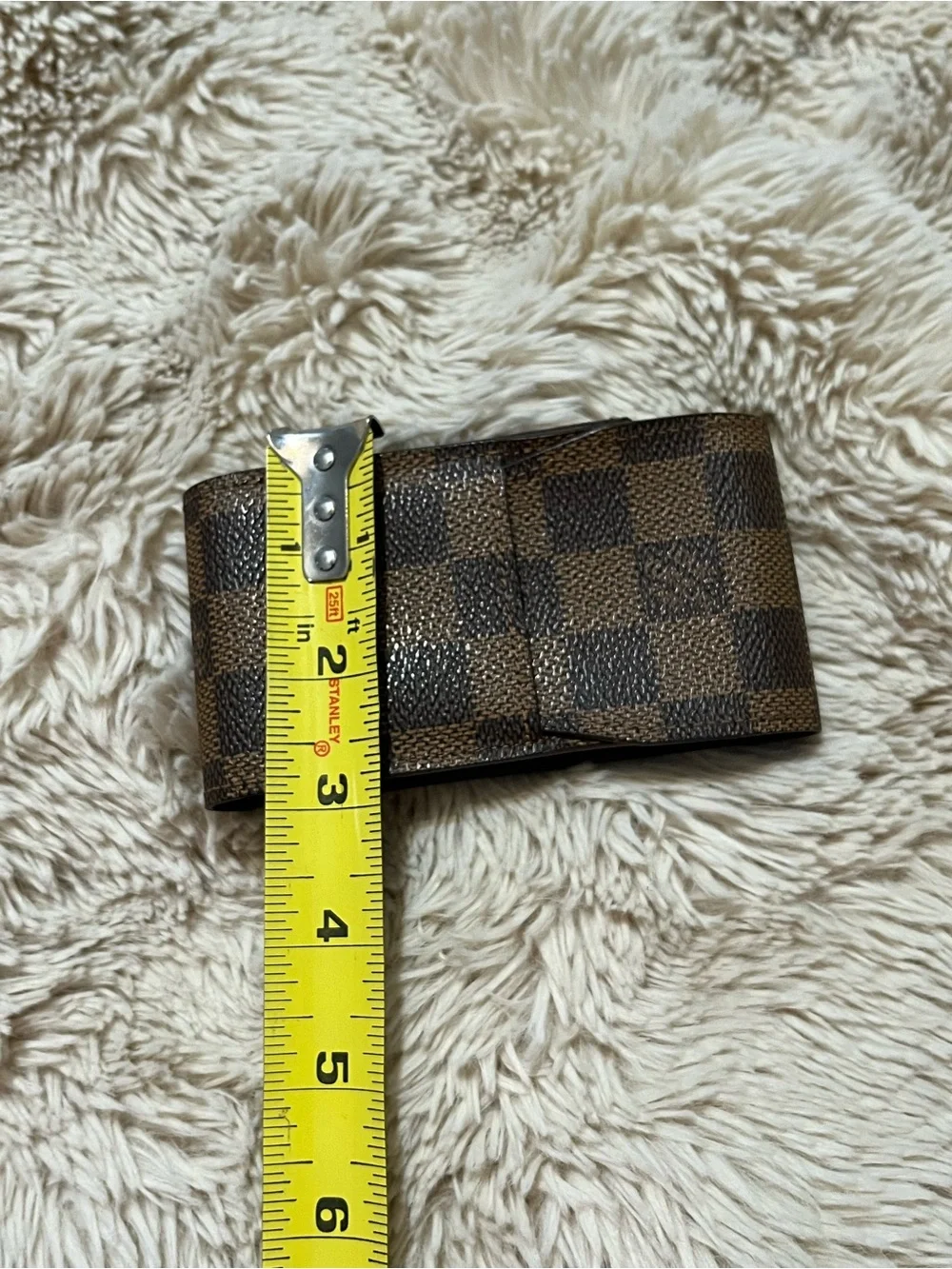 LV Cigarette Case checkered canvas